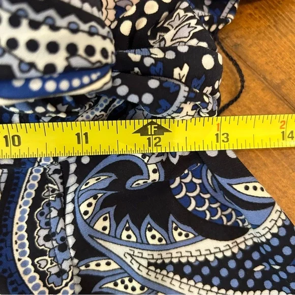 💐 Tommy Hilfiger Blue Paisley Sleeveless Jumpsuit - Picture 10 of 12